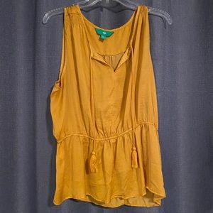 Mustard/gold dress tank